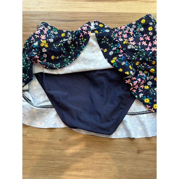 NWOT Draper James Ditsy Garden Ruffle Hem Skirted Swim Bottom Bikini Size Medium - Picture 6 of 8